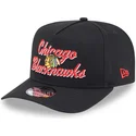 siltovky-zaoblena-cierna-snapback-9fifty-a-frame-chainstitch-chicago-blackhawks-nhl-new-era