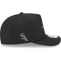 schwarze-snapback-kappe-mit-gebogenem-schirm-9fifty-a-frame-cartoon-der-chicago-white-sox-mlb-von-new-era