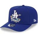 new-era-curved-brim-9fifty-a-frame-cartoon-los-angeles-dodgers-mlb-blue-snapback-cap