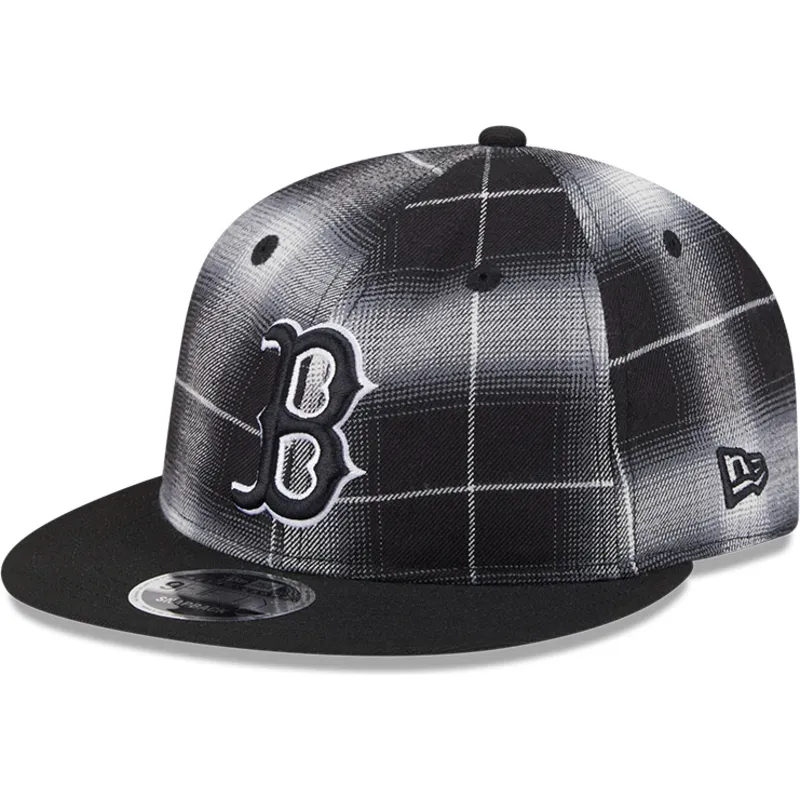 siltovky-rovna-cierna-snapback-9fifty-retro-crown-plaid-boston-red-sox-mlb-new-era