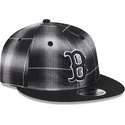 gorra-plana-negra-snapback-9fifty-retro-crown-plaid-de-boston-red-sox-mlb-de-new-era