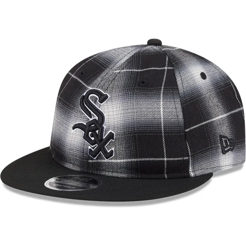 siltovka-rovna-cierna-snapback-9fifty-retro-crown-plaid-chicago-white-sox-mlb-new-era