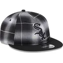 siltovka-rovna-cierna-snapback-9fifty-retro-crown-plaid-chicago-white-sox-mlb-new-era
