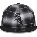 siltovka-rovna-cierna-snapback-9fifty-retro-crown-plaid-chicago-white-sox-mlb-new-era