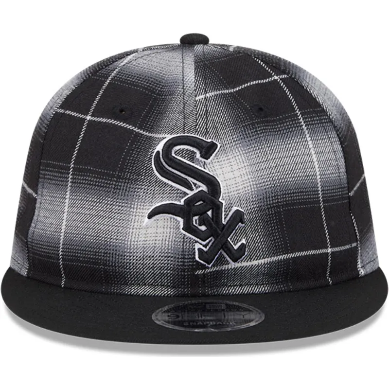 siltovka-rovna-cierna-snapback-9fifty-retro-crown-plaid-chicago-white-sox-mlb-new-era