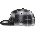 schwarze-flache-snapback-kappe-9fifty-retro-crown-plaid-der-chicago-white-sox-mlb-von-new-era