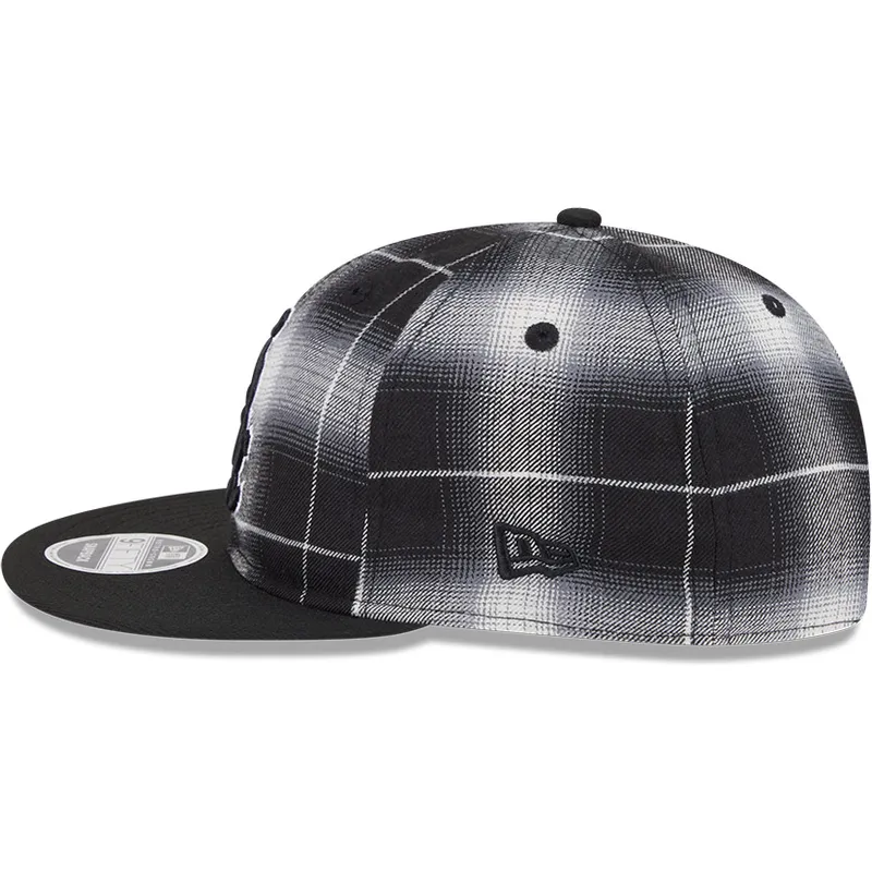 siltovka-rovna-cierna-snapback-9fifty-retro-crown-plaid-chicago-white-sox-mlb-new-era