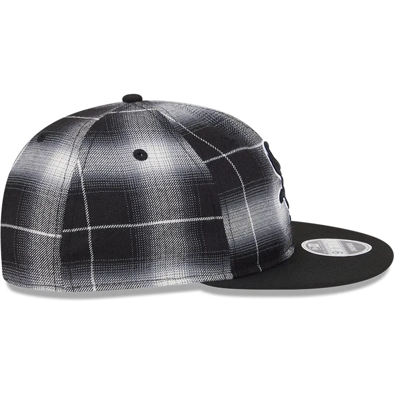 siltovka-rovna-cierna-snapback-9fifty-retro-crown-plaid-chicago-white-sox-mlb-new-era