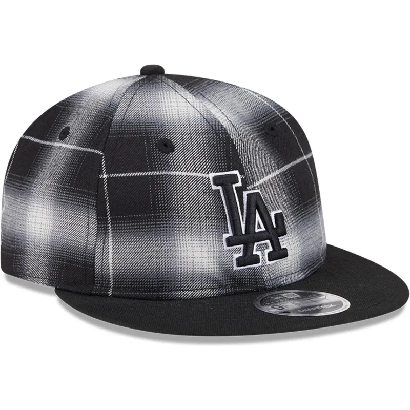 siltovky-rovna-cierna-snapback-9fifty-retro-crown-plaid-los-angeles-dodgers-mlb-new-era