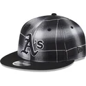siltovky-rovna-cierna-snapback-9fifty-retro-crown-plaid-oakland-athletics-mlb-new-era