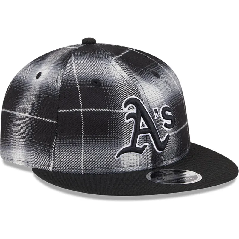 cap-rovna-black-snapback-9fifty-retro-crown-plaid-oakland-athletics-mlb-new-era cap-rovna-black-snapback-9fifty-retro-crown-plaid-oakland-athletics-mlb-new-era