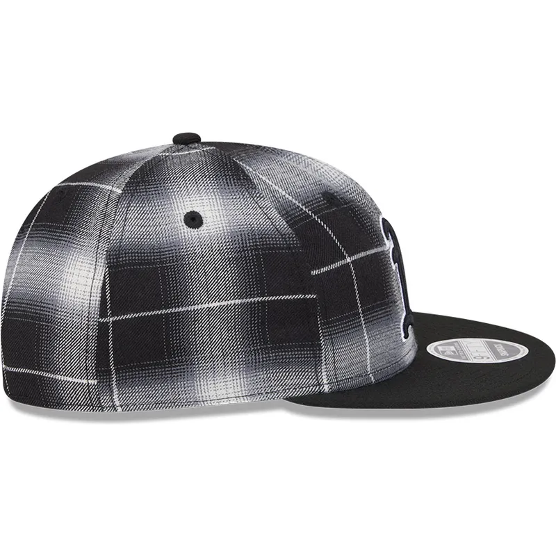 siltovky-rovna-cierna-snapback-9fifty-retro-crown-plaid-oakland-athletics-mlb-new-era