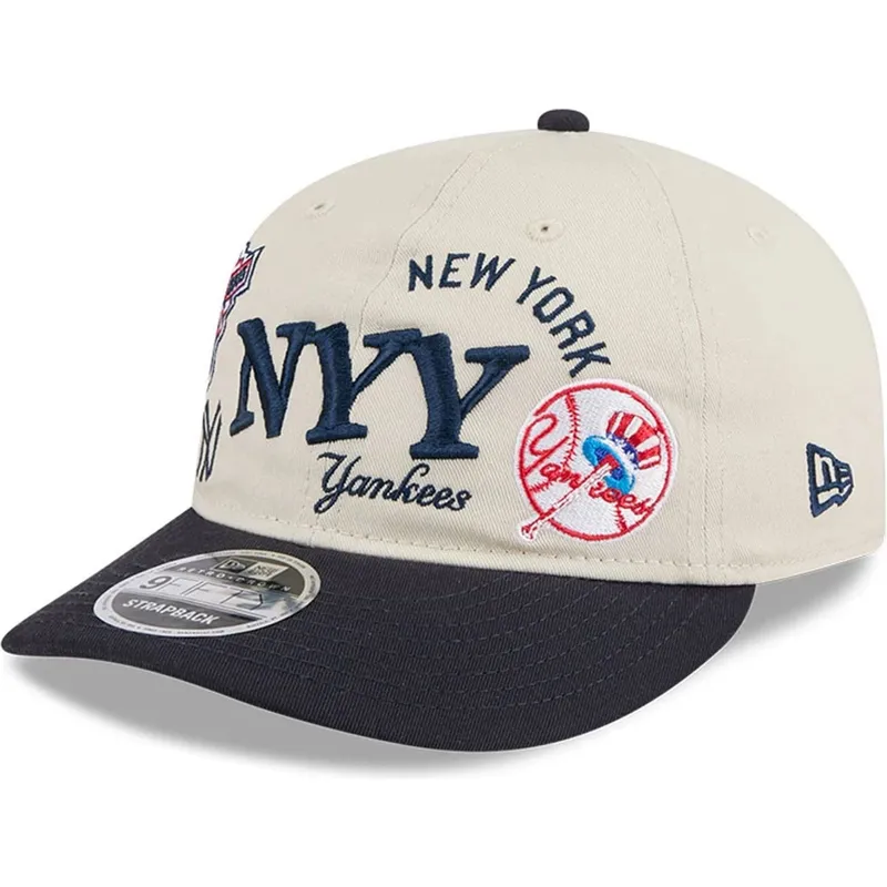 siltovka-zaoblena-bezova-snapback-9fifty-retro-crown-scatter-new-york-yankees-mlb-new-era
