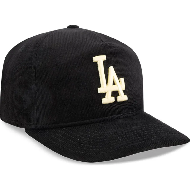 schwarze-gebogene-snapback-kappe-19twenty-nostalgic-golfer-der-los-angeles-dodgers-mlb-von-new-era