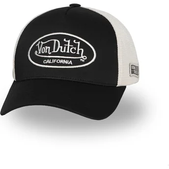 Schwarze und beige verstellbare Trucker-Kappe LOF B30 von Von Dutch
