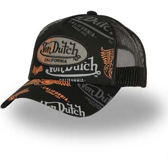 Šiltovka zaoblená čierna snapback CAFE03 Von Dutch