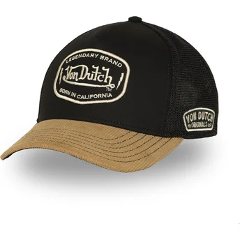 Cap zaoblená black snapback Von Dutch