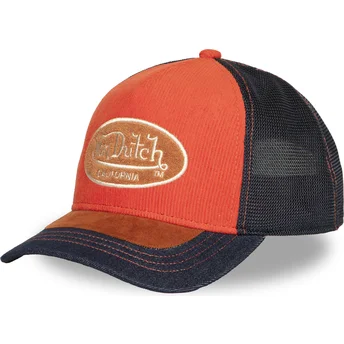 Καπέλο trucker πορτοκαλί και μπλε SHIELD04 της Von Dutch