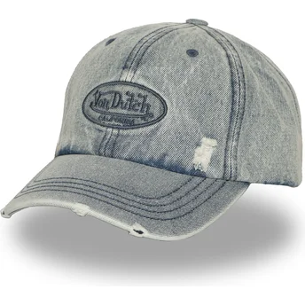 Verstellbare blaue gebogene Kappe JEAN BL von Von Dutch