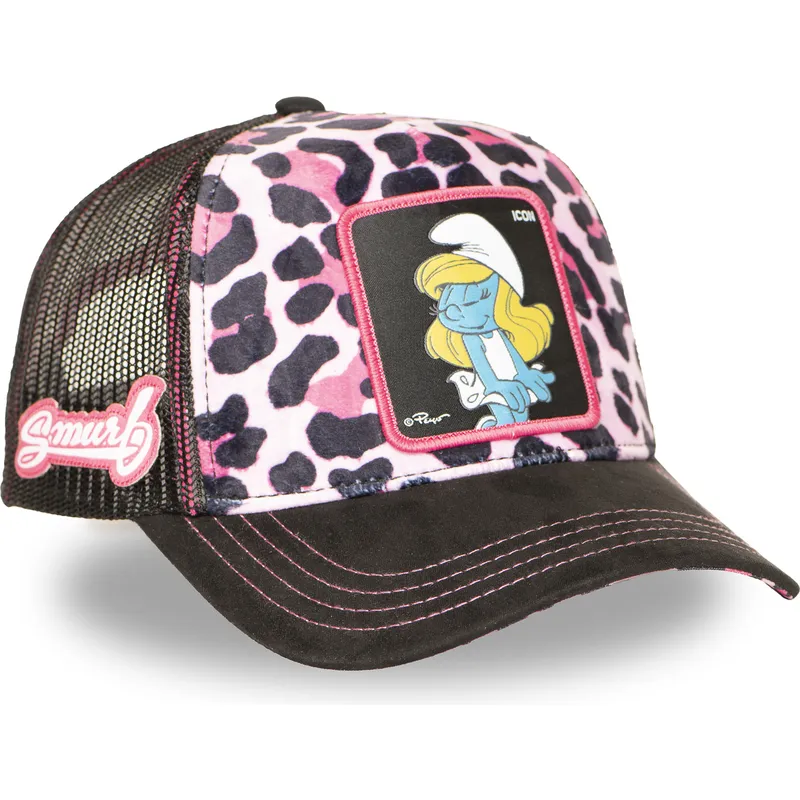 siltovky-zaoblena-kamionista-leopardi-snapback-rosa-pitufina-smu-leop-los-pitufos-smolinka-smolkovia-capslab