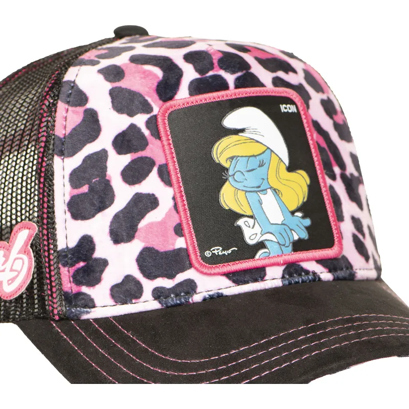 siltovky-zaoblena-kamionista-leopardi-snapback-rosa-pitufina-smu-leop-los-pitufos-smolinka-smolkovia-capslab