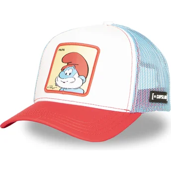 Cap zaoblená multicolor snapback Papa Smurf The Smurfs Capslab