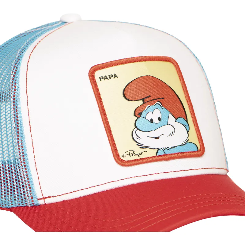 siltovky-zaoblena-kamionista-viacfarebna-snapback-papa-pitufo-smu-papa-los-pitufos-otec-smolko-smolkovia-capslab