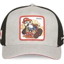 grau-schwarze-trucker-kappe-mario-kart-smk3-vro-super-mario-bros-von-capslab