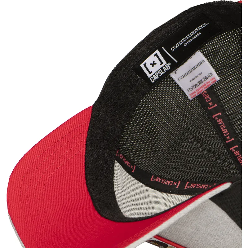 graue-und-schwarze-trucker-kappe-mario-kart-smk3-vro-super-mario-bros-von-capslab