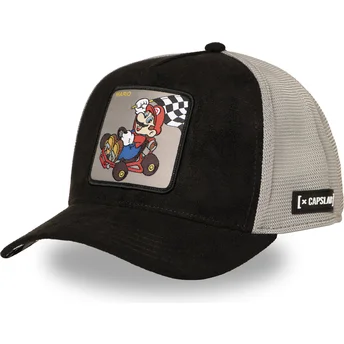 Gorra trucker negra y gris Mario Kart SMK3 CHE Super Mario Bros. de Capslab
