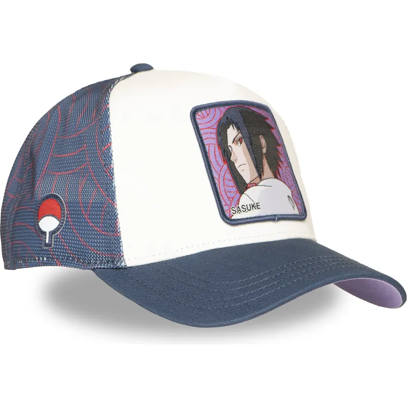 cap-zaoblena-white-snapback-sasuke-uchiha-naruto-capslab cap-zaoblena-white-snapback-sasuke-uchiha-naruto-capslab