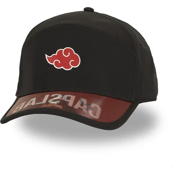 Schwarze verstellbare Curved Cap Akatsuki NS5 AKA Naruto von Capslab