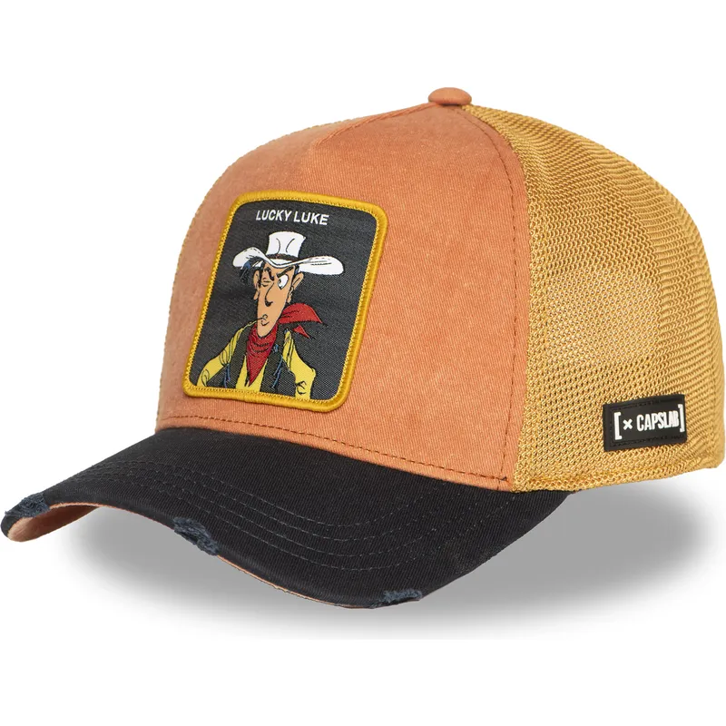 siltovka-zaoblena-oranzova-snapback-lck2-lob-lucky-luke-capslab