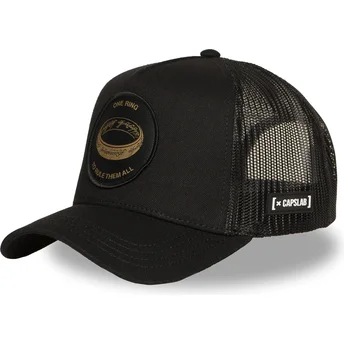 Cap zaoblená black snapback Anillo Único LOTR RIN2 El Señor One Ring The Lord of the Rings Capslab