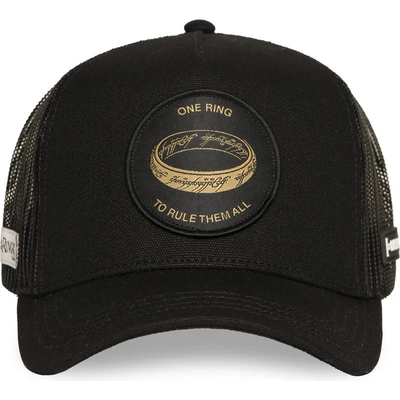 siltovka-zaoblena-cierna-snapback-lotr-rin2-jedinecny-prsten-pan-prstenov-capslab