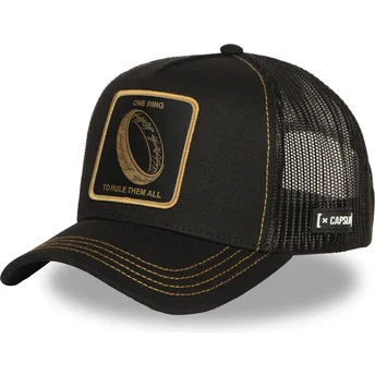 Cap zaoblená black snapback Anillo Único LOTR RIN El Señor One Ring The Lord of the Rings Capslab