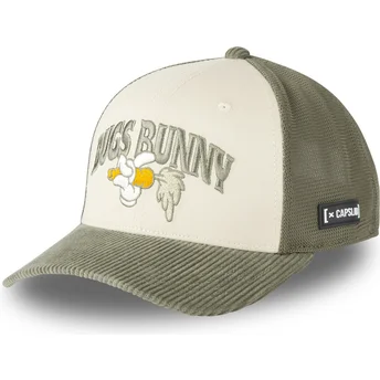 Καπέλο trucker μπεζ και πράσινο Bugs Bunny LOO12 HAN Looney Tunes από την Capslab