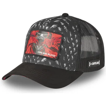 Šiltovky zaoblená kamionista čierna snapback Dracarys Fire And Blood GOT BLO Juego Dracarys Hra o tróny Capslab