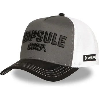 Schwarz-weiße Trucker-Kappe Capsule Corporation DBZ10 CAP Dragon Ball von Capslab