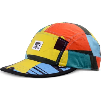 Djinns Curved Brim Geometric Dark Soft FC Multicolor Adjustable Cap