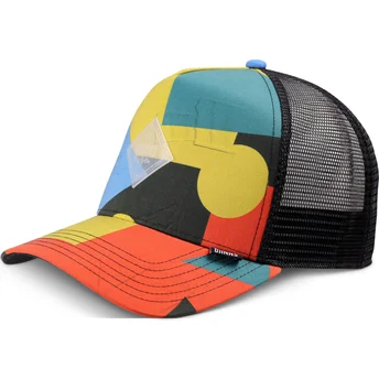 Djinns Geometric Dark HFT Multicolor Trucker Hat