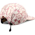 djinns-curved-brim-simple-aztek-soft-fc-beige-and-pink-cap