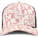 djinns-simple-aztek-hft-beige-and-pink-trucker-hat
