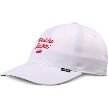 Gorra curva blanca ajustable Cest La Fuckin Vie de Djinns