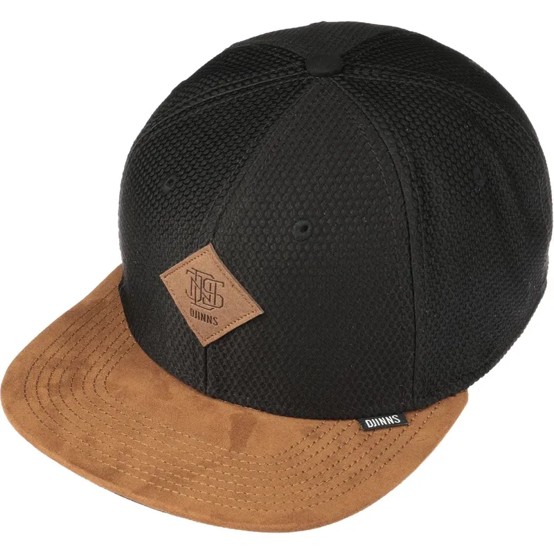 siltovka-rovna-cierna-snapback-honey-knit-djinns