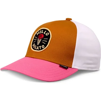 Καπέλο καμπύλης πολύχρωμο snapback για αγόρι Food Gelato Basic από Djinns