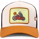 siltovka-zaoblena-hneda-snapback-riding-fast-hft-coastal