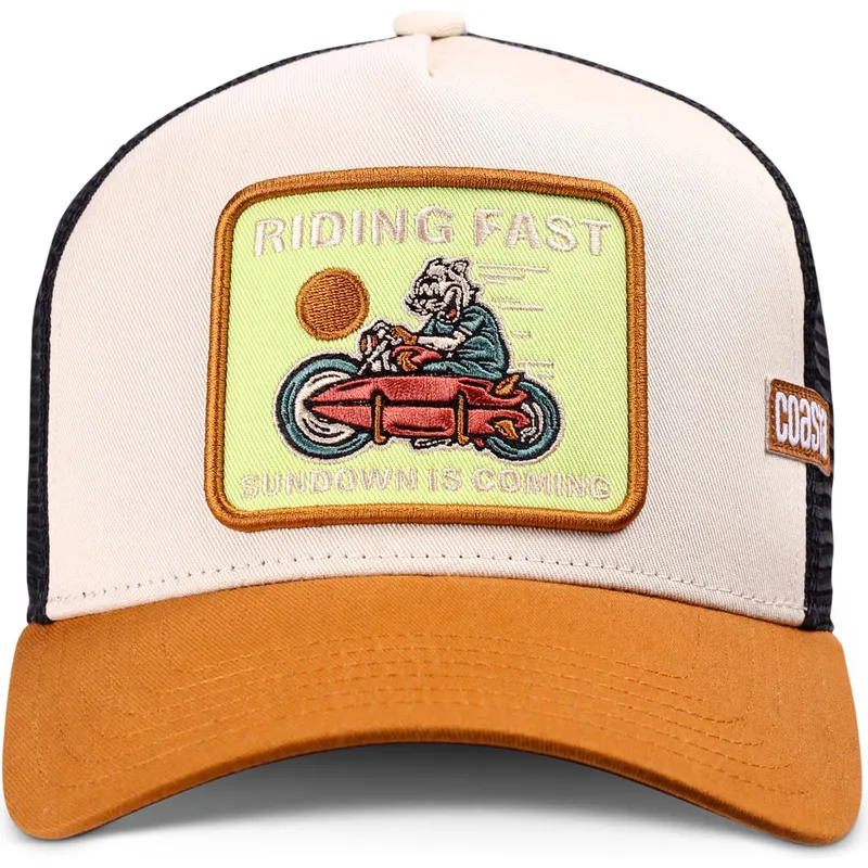 siltovka-zaoblena-hneda-snapback-riding-fast-hft-coastal siltovka-zaoblena-hneda-snapback-riding-fast-hft-coastal