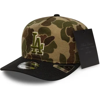 Verstellbare gebogene Tarnkappe 19TWENTY Brushed Cotton Three Looms Duck der Los Angeles Dodgers MLB von New Era