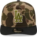 gebogene-kappe-camouflage-verstellbar-19twenty-brushed-cotton-three-looms-duck-der-los-angeles-dodgers-mlb-von-new-era